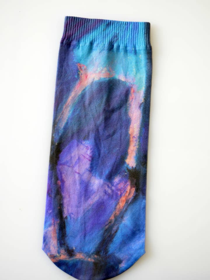 Socquette ''Poesie de la Flaque" pour la vente par Clovis & Clothilde Paris