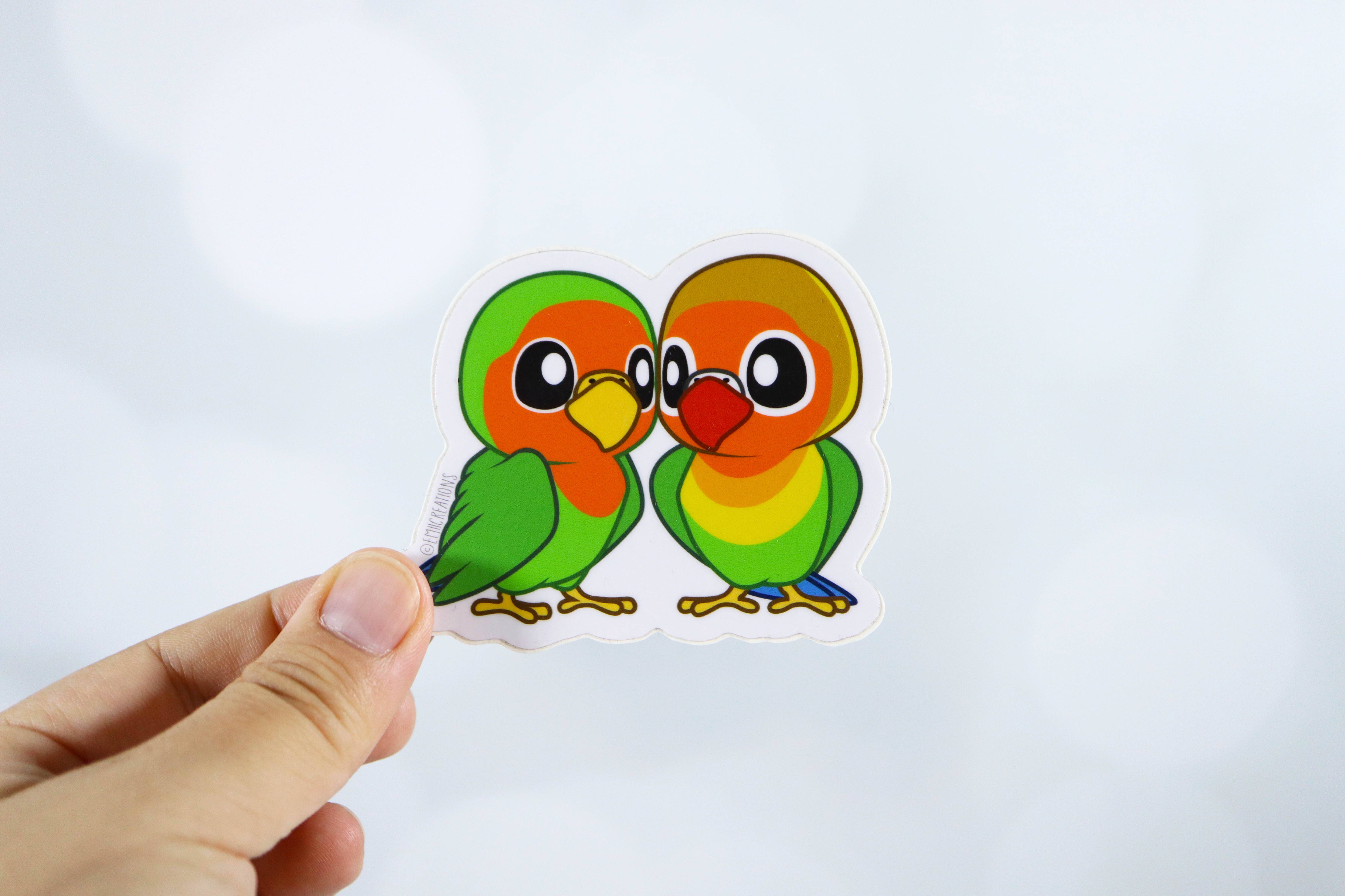 Emii Creations - Wholesale Sticker - Love Bird Vinyl Sticker0