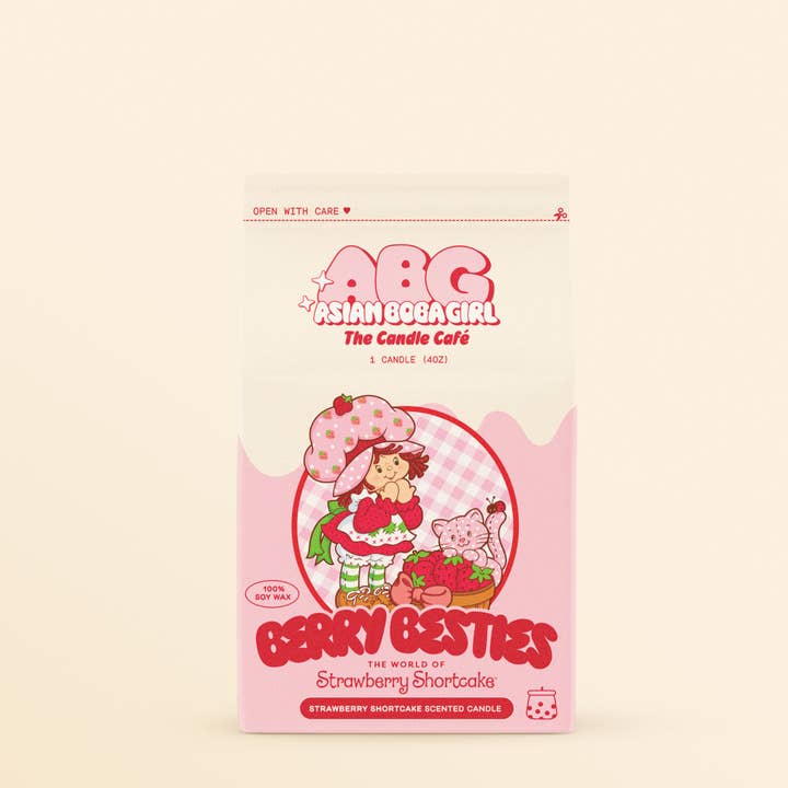Asian Boba Girl - Wholesale Novelty candle - Strawberry Shortcake Candle4