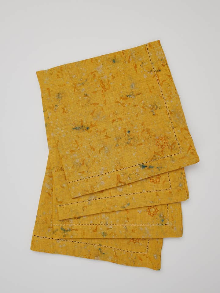 Velsignede blomsterservietter Morgenfrue for engroshandel hos Rentrayage