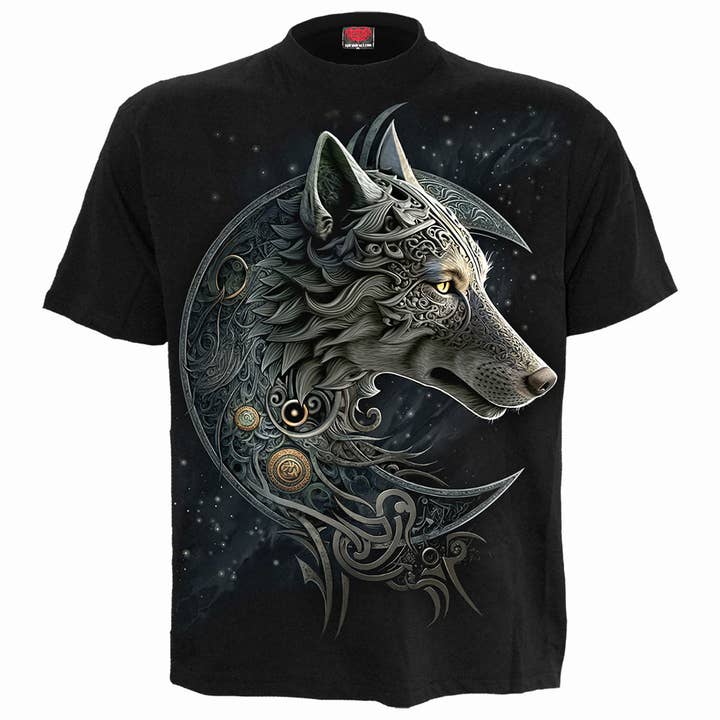 CELTIC WOLF - T-Shirt Black for wholesale by Spiral