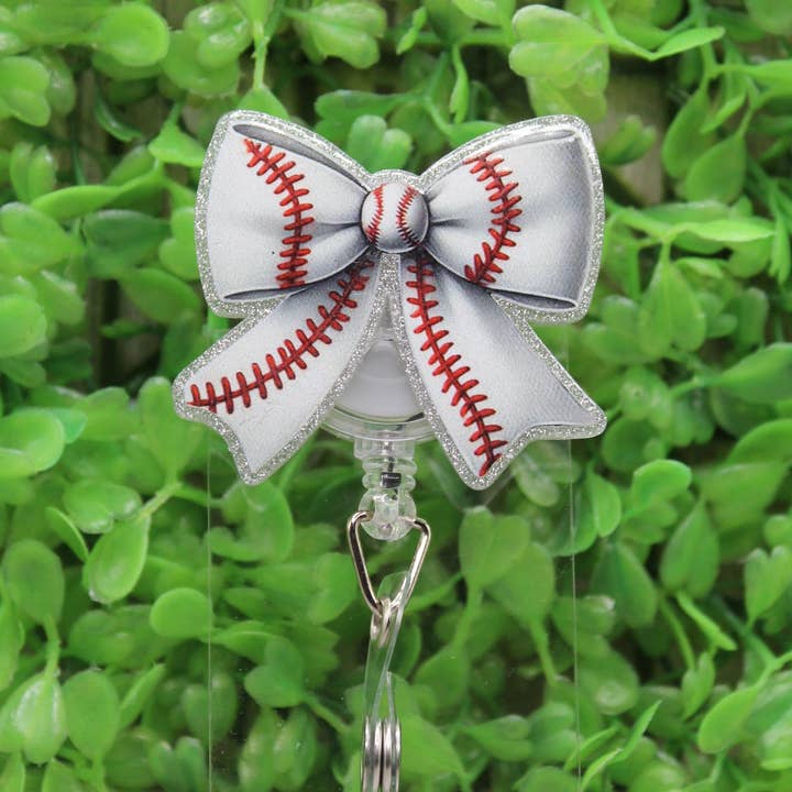 Portatarjetas/Identificador con Carrete y Lazo de Centro de Béisbol para venta al por mayor de Hylidae Boutique
