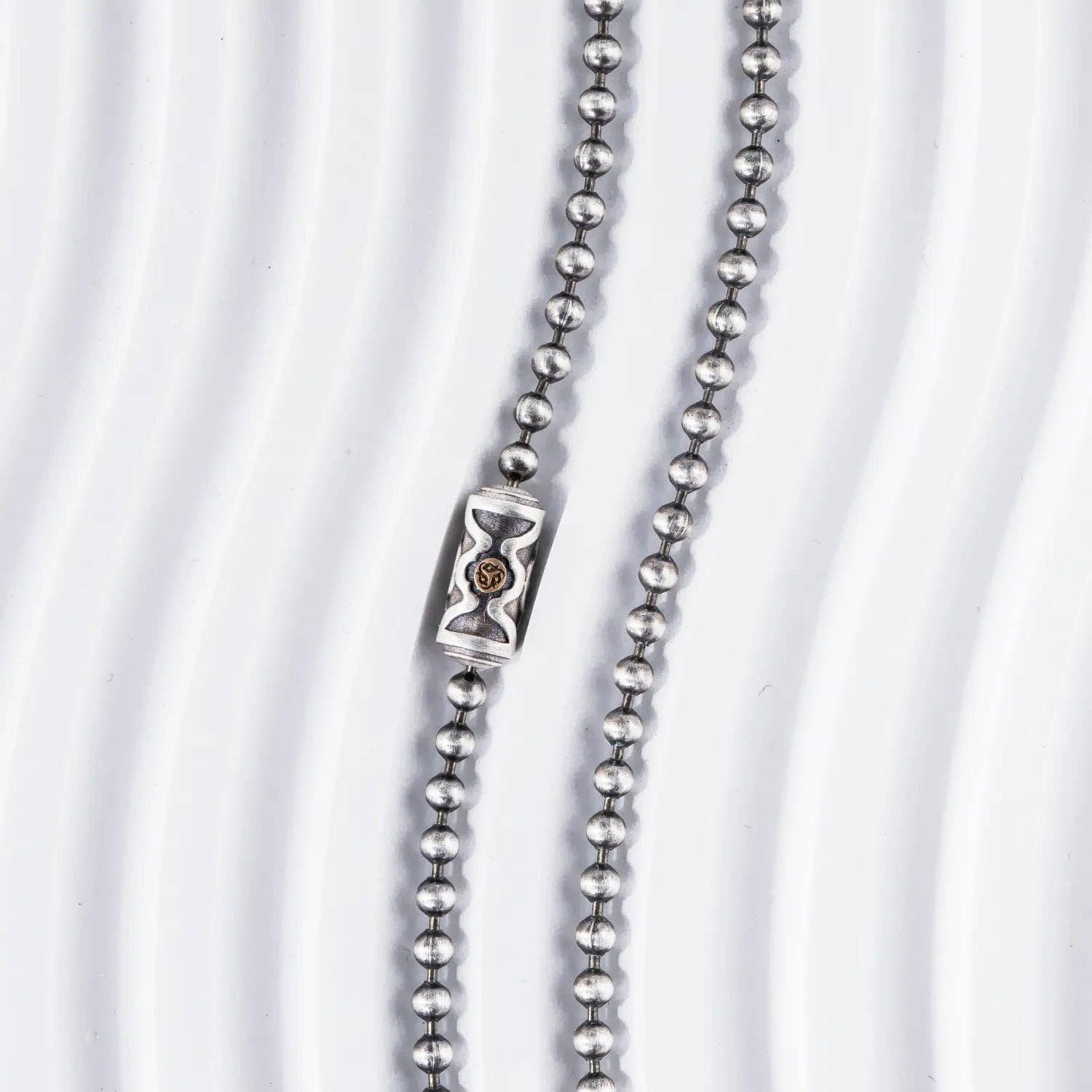 Coppertist.wu - Venta al por mayor Collares de cadenas y eslabones - Collar con cadena de bolas Ruyi, 3 mm3