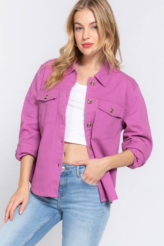 Vanilla Monkey – wholesale Skjortjacka/jackett – Dam – Bomullsjeansjacka med knappar1