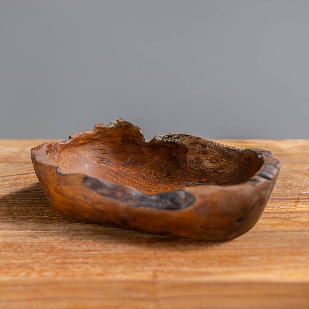 Garden Age Supply - Wholesale Decorative Plate/Dish/Bowl - Eroded Teak Root Bowls0
