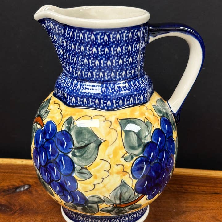 Jarro, 2,5 quartos de uvas toscanas por atacado de Music City Polish Pottery