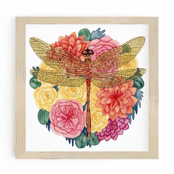 Dragonfly Art Print voor wanddecoratie, cadeau voor natuurliefhebbers voor decoratie voor wholesale door Candace Fincher