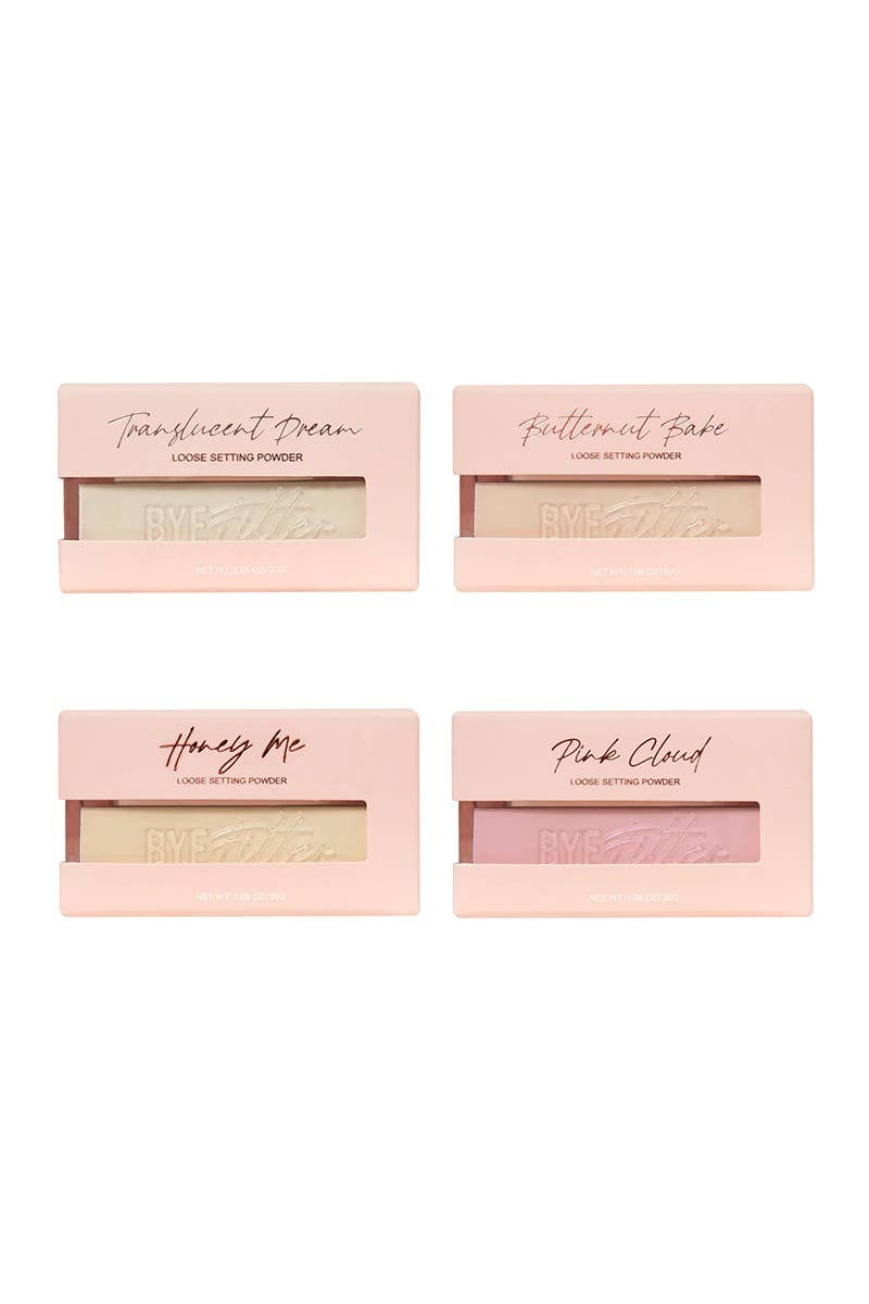 PINEAPPLE Beauty - Wholesale Makeup Setting Spray/Powder - Beauty Creations Bye Filter Loose Setting Powder Display -603