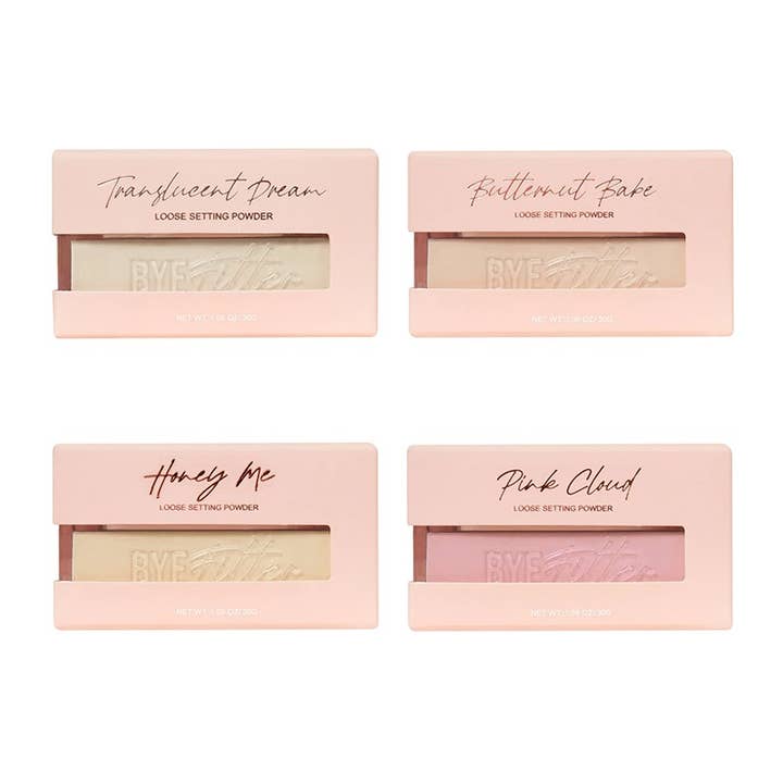 PINEAPPLE Beauty - Wholesale Makeup Setting Spray/Powder - Beauty Creations Bye Filter Loose Setting Powder Display -603