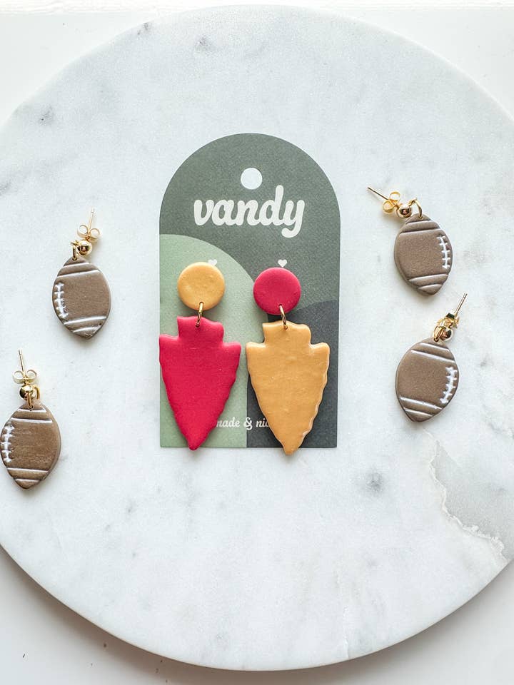 Pendentifs Chiefs Arrowhead | Équipement de jour pour les matchs de football | KC pour la vente par Vandy Visuals Shop