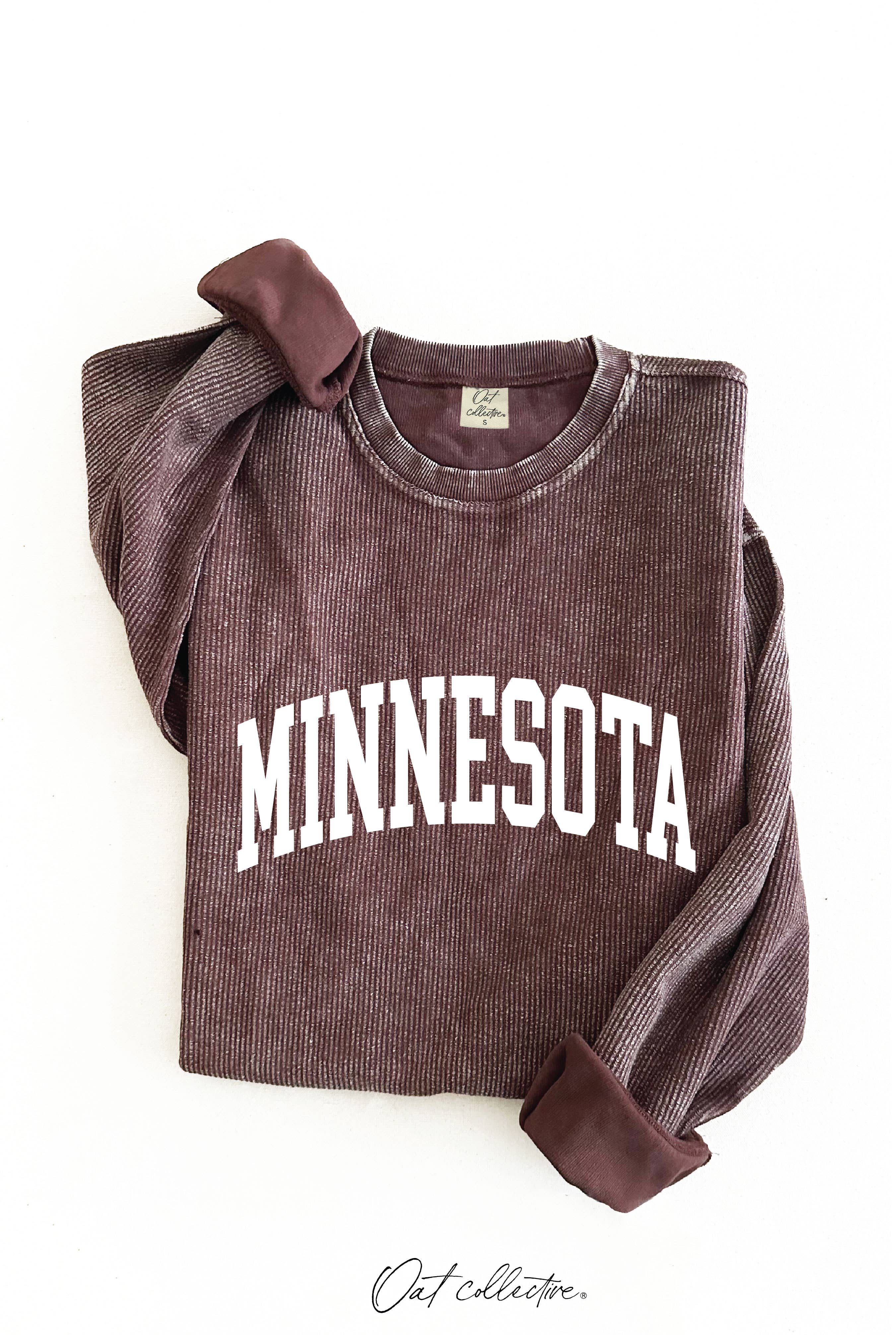 OAT COLLECTIVE – Camisola gráfica - Mulher por atacado – Pulôver Thermal Vintage MINNESOTA 3