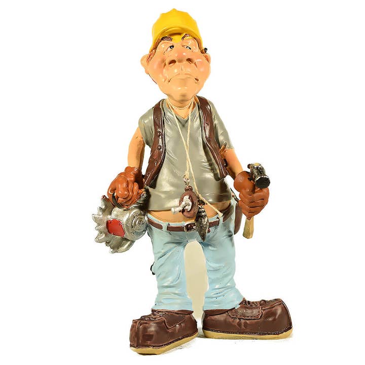 Mekaniker Funny Figur 18cm for engroshandel hos giftland
