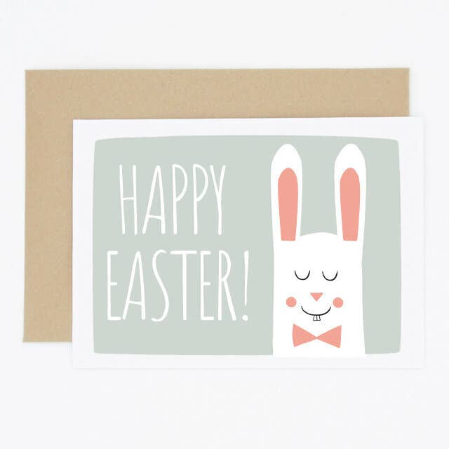 Kanin Bowtie påskkort för wholesale av Madame Annie et Fils