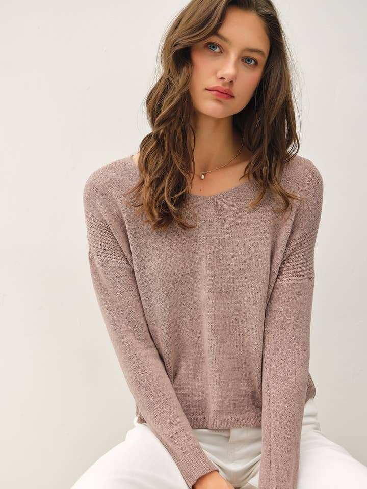 Be Cool - Vente Pull en maille – femme - PULL DÉCONTRACTÉ BREEZY À COL EN V0