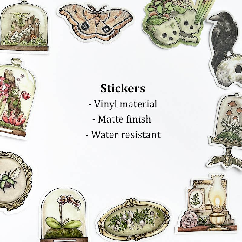 Motif's Art Studio - Wholesale Sticker - Skulls with Carnivorous Plants Sticker2