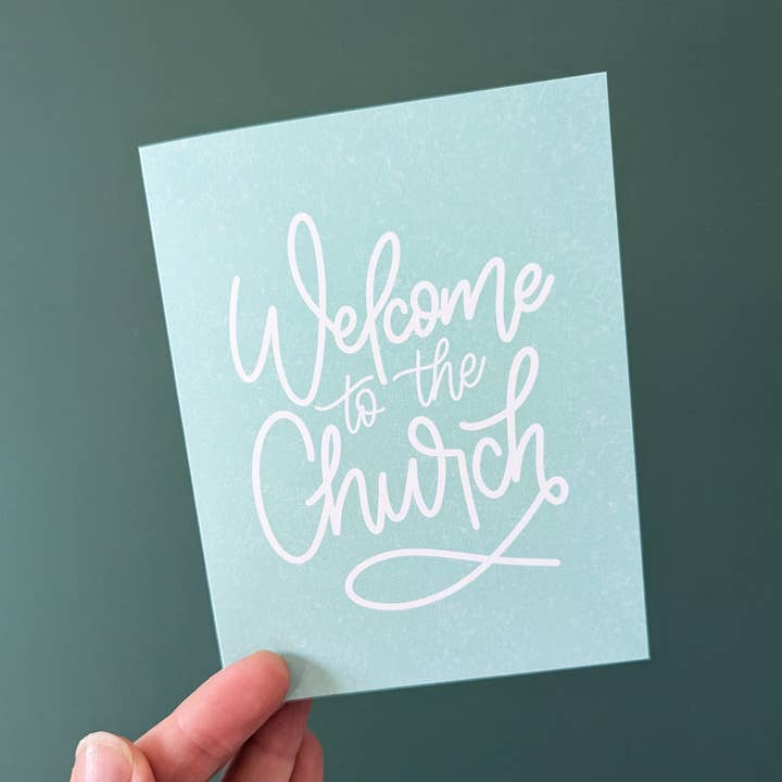 Welcome to the Church - Christian Initiation Card for wholesale by Real Happy Designs