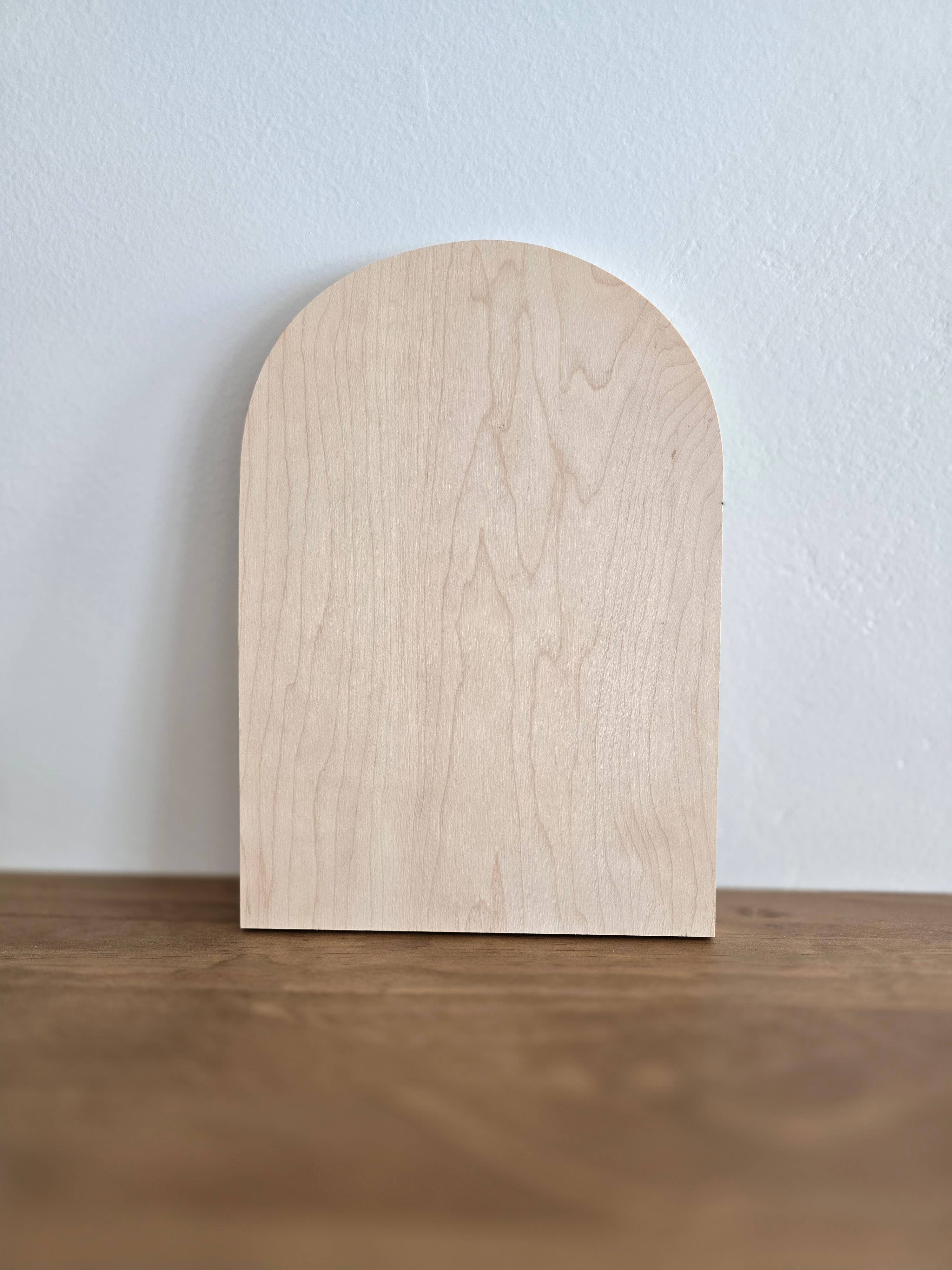 The 19th Collective - Vente Pancarte - Panneau en bois en forme d'arche Blush Path | Art floral de printemps2