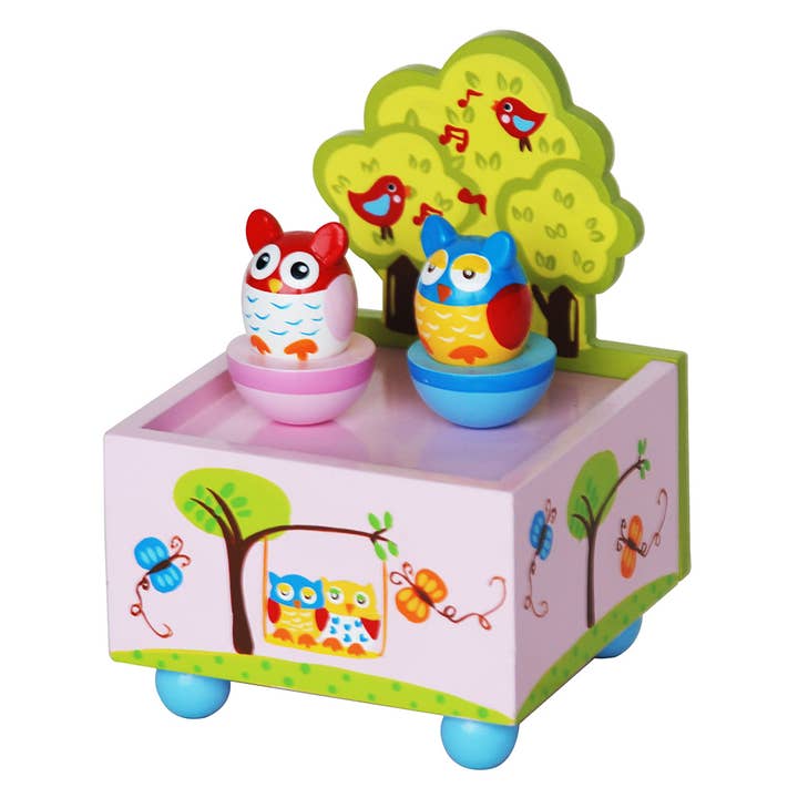 Twin Owl Music Box for wholesale by ToysLink