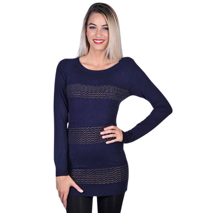 Gold Diamonds Sweater Tunic for wholesale by Importation 1867