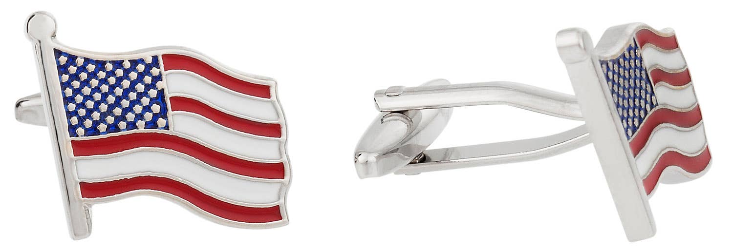 Cuff-Daddy - Vendita all'ingrosso Gemelli - Gemelli con bandiera americana1