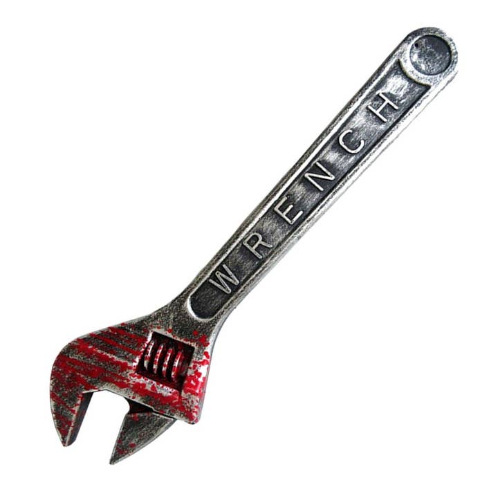 Bloody Wrench Spanner Halloween Prop Fancy Dress Accessory for wholesale by Stylex Party