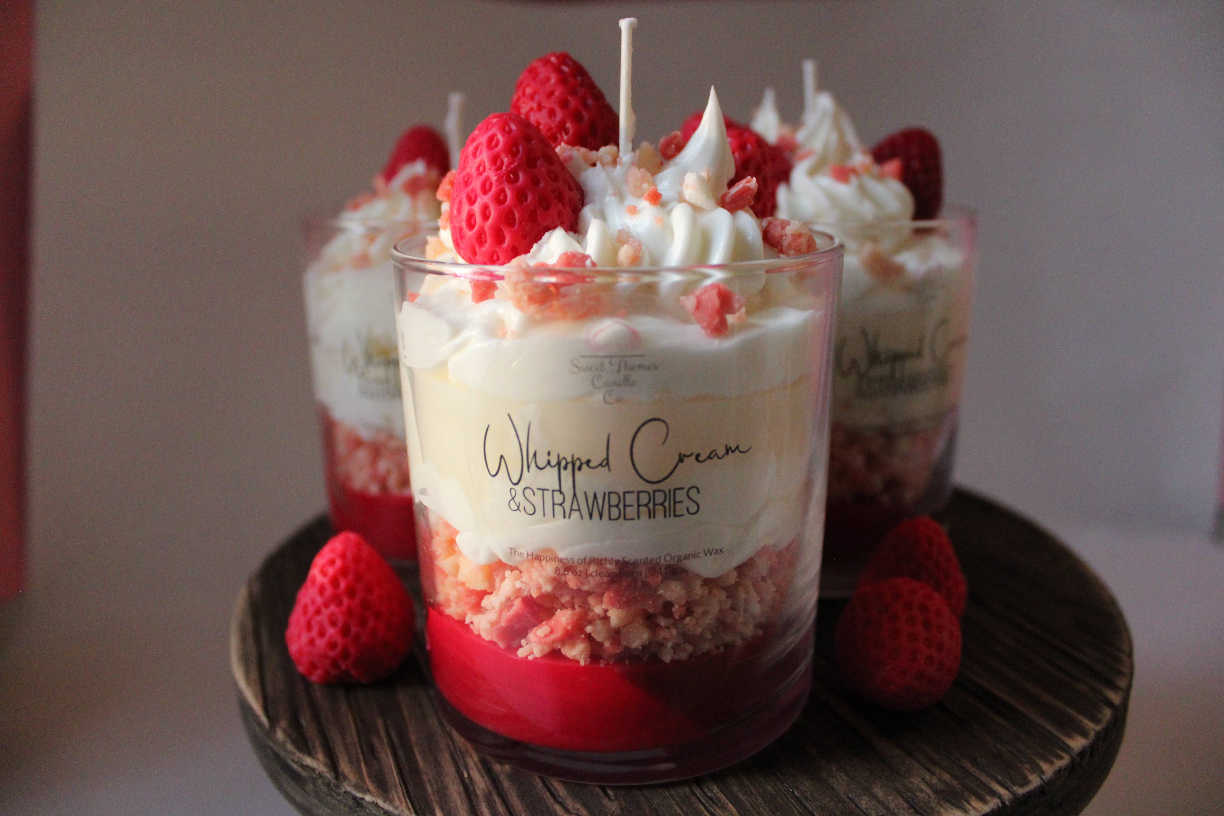 Sweet Themes Candle Co. - Wholesale Novelty Candle - Strawberries and Whipped Cream Parfait3