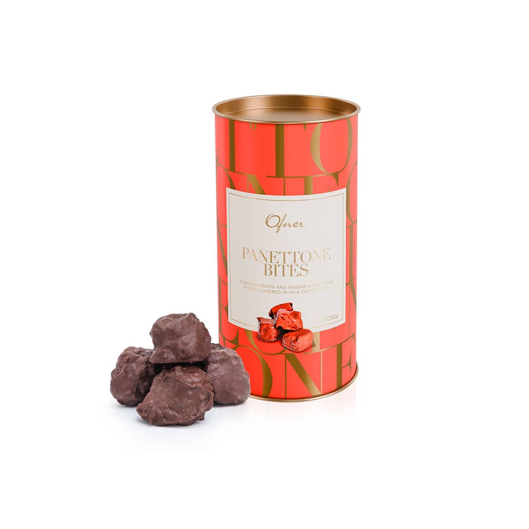 OFNER AMERICAS - Wholesale Chocolate Covered Sweets - OFNER PANETTONE BITES WITH CANDIED FRUITS - Holiday treats0