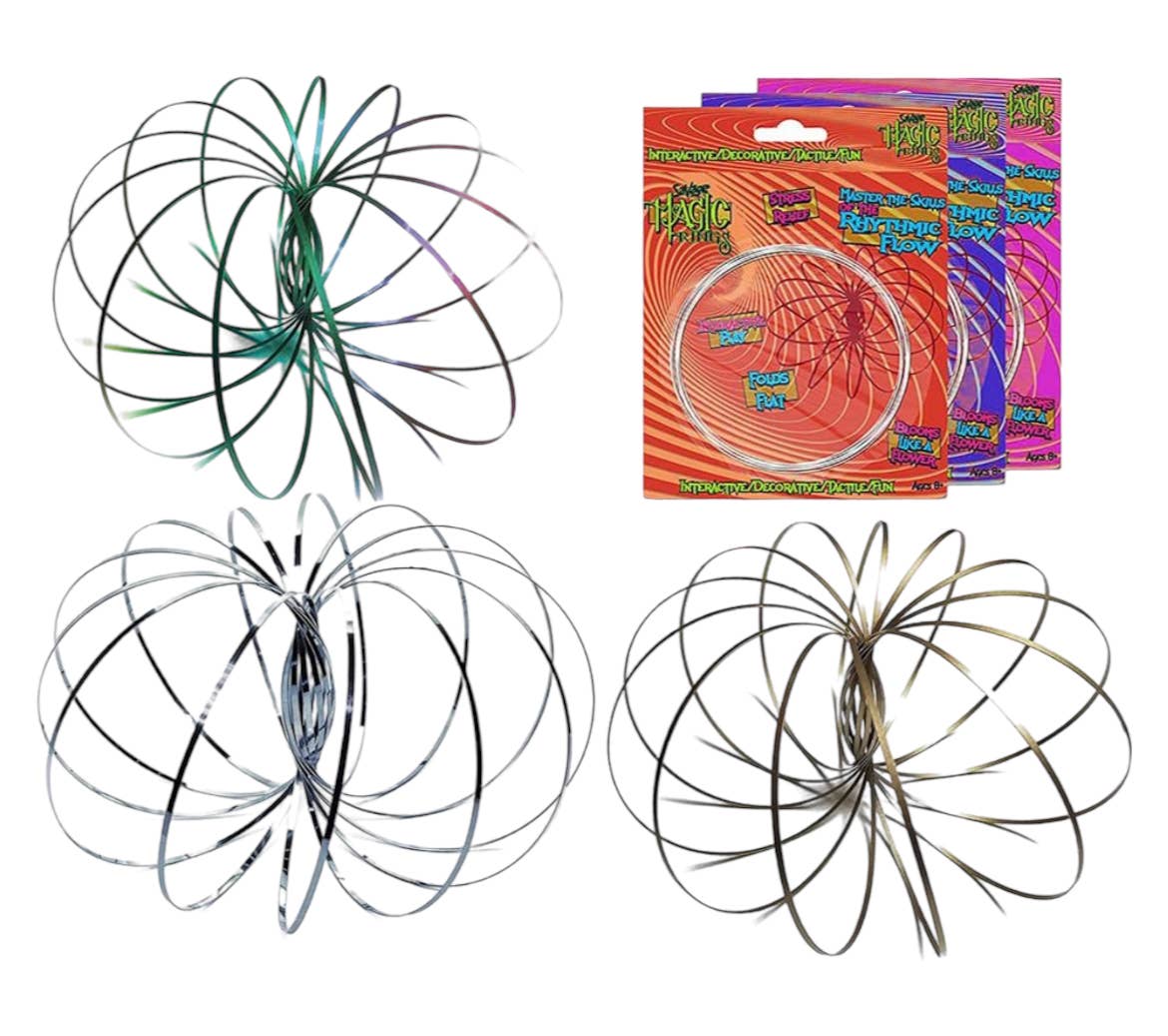 VOS - Wholesale Classic Toy - Kids - Savage Magic Flow Ring Kinetic Spring Toy Game - 48 Pack1