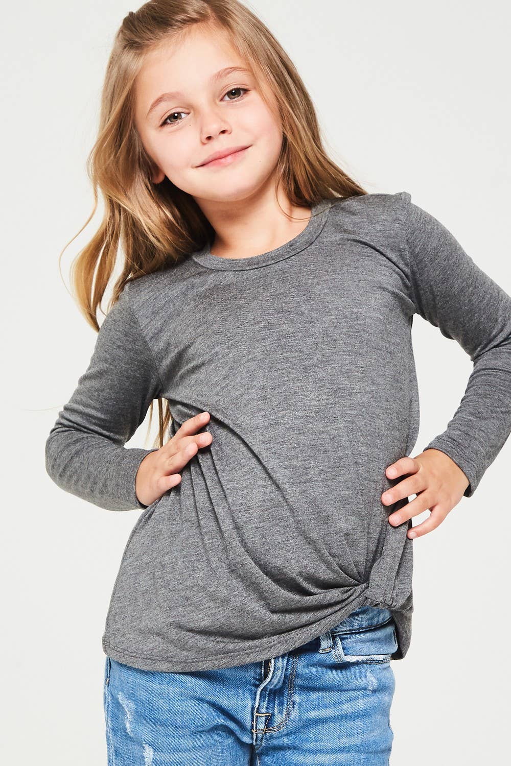 Good Girl - Vente T-shirt – enfant - T-shirt à manches longues à nœud torsadé3