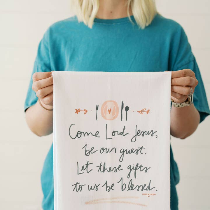 Come Lord Jesus - Flour Sack Towel and other Purchase Wholesale come as you are. Free Returns & Net 60 Terms on Faire trending on Faire.