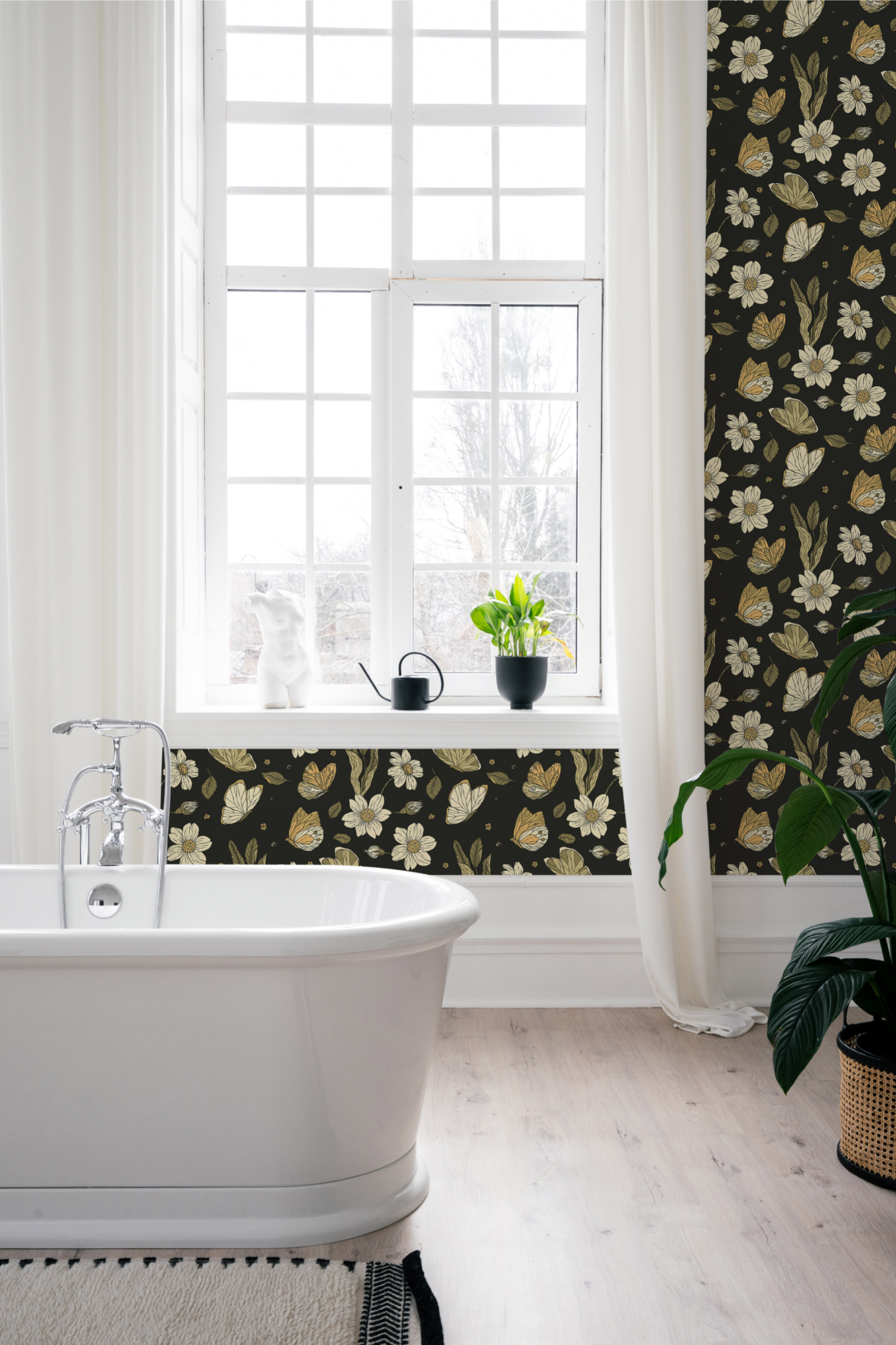 Everett Park - Wholesale Wallpaper - Vintage Monarch Butterfly Wallpaper0