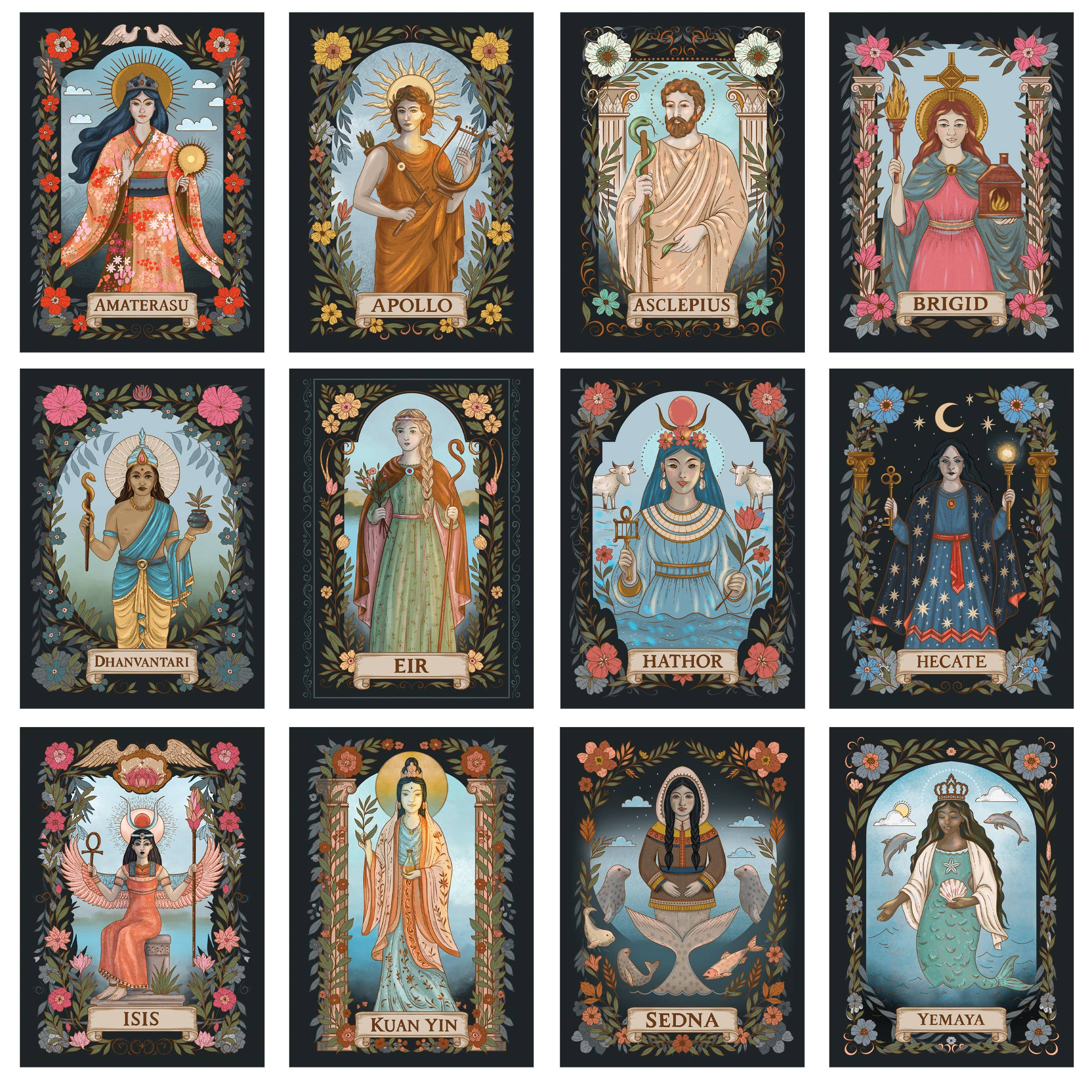 BOUCHETTE & CO. LLC - Vente Cartes de tarot - CARTES ORACLE | Cartes Oracle des Royaumes Mythiques2