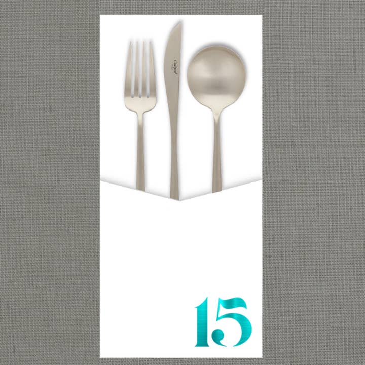 Foil Celebrate! 15 - Cutlery Pouch for wholesale by Altoonastore