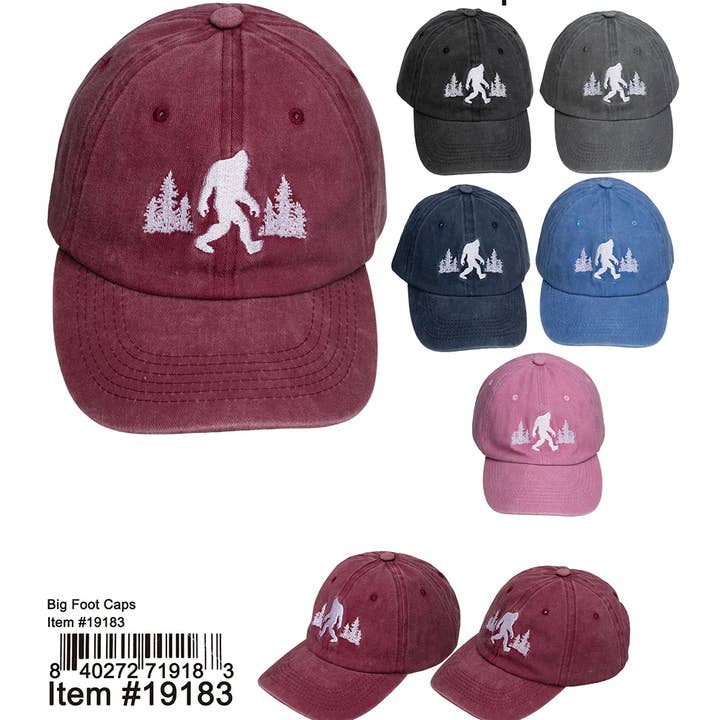 Puka Creations - Vente Casquette de baseball – unisexe - Casquettes Big Foot 48 pièces0