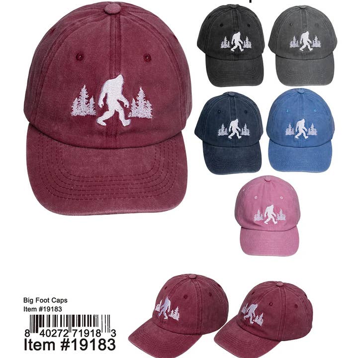 Puka Creations - Wholesale Baseball Cap - Unisex - Big Foot Caps 48 Pcs.