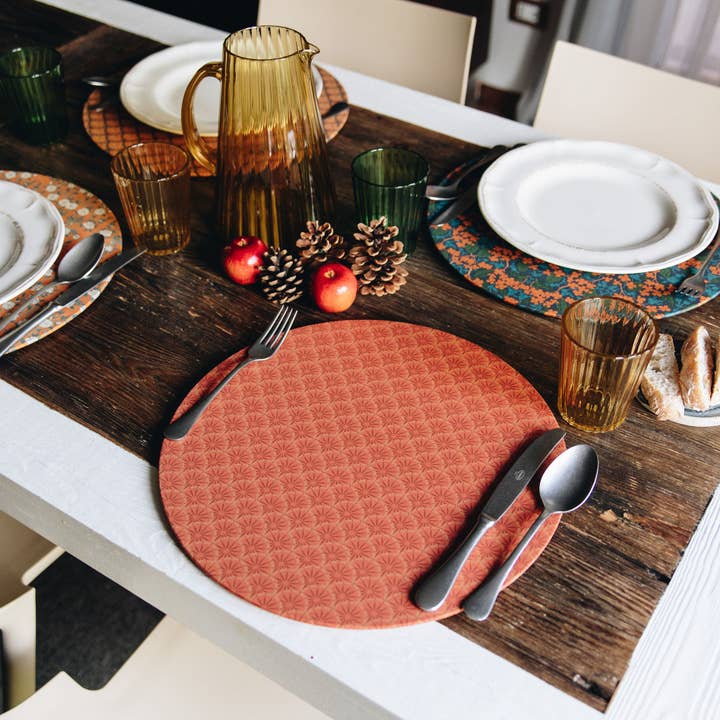 Misalù - Dress up your table - Wholesale Placemat - Rouge Mosaic Charger Plate - Agnes Collection2
