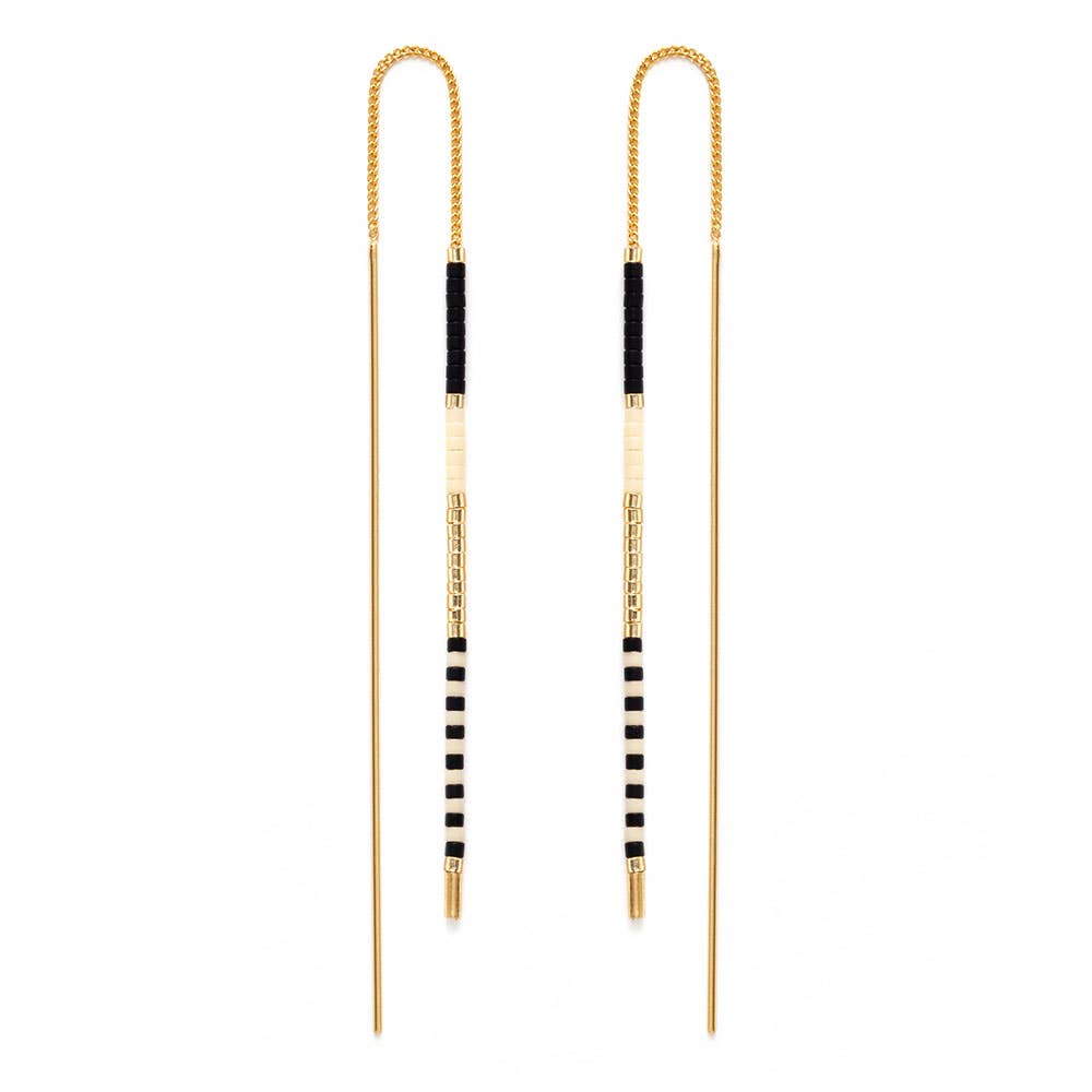 Amano Studio – wholesale Dangle earrings – Miyuki Seed Bead Threader Earrings2