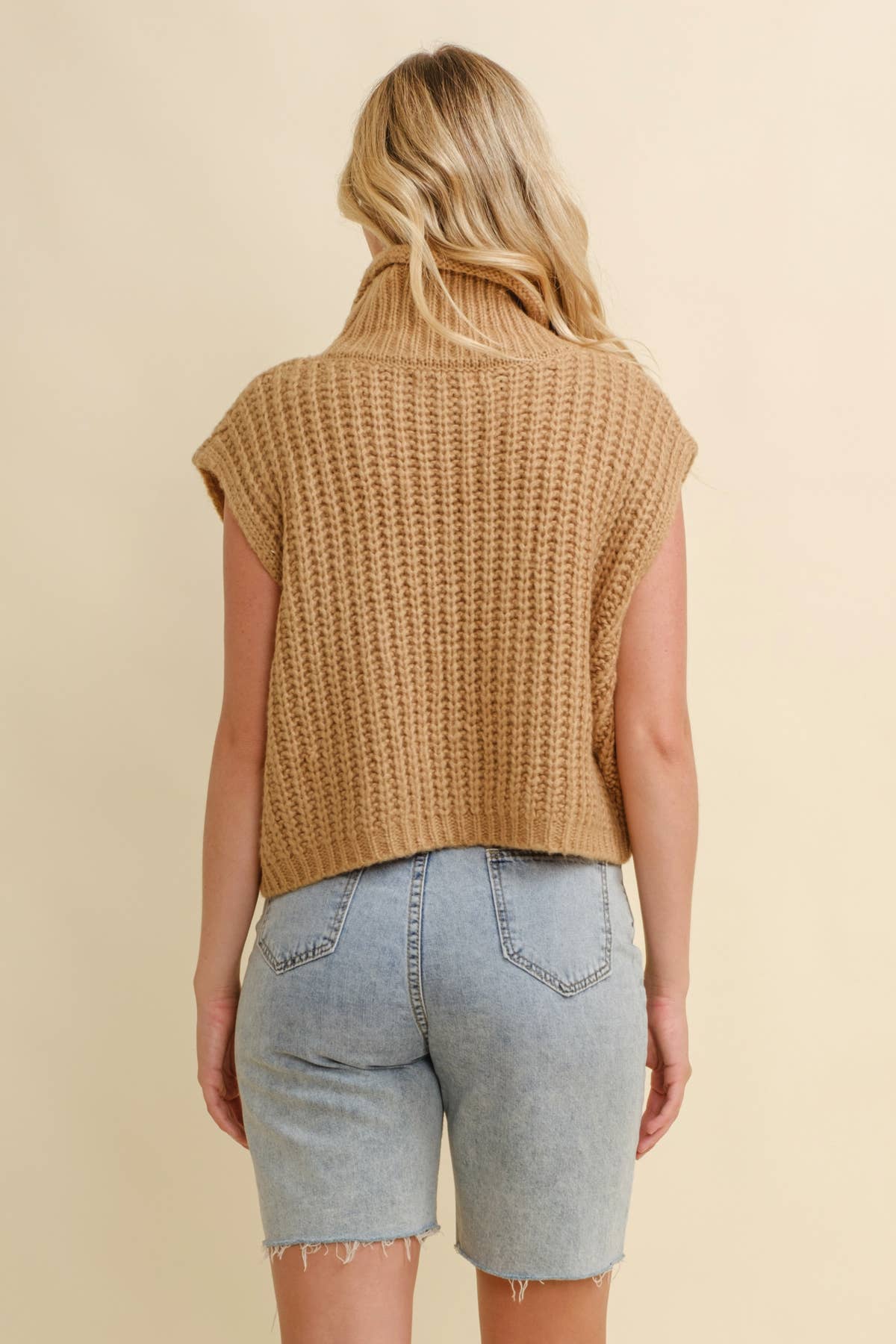 Cloud Ten – Engroshandel Pullover - Dame – CSW1001K - KABELSTRIKKET RULLEKRAVE SWEATER7