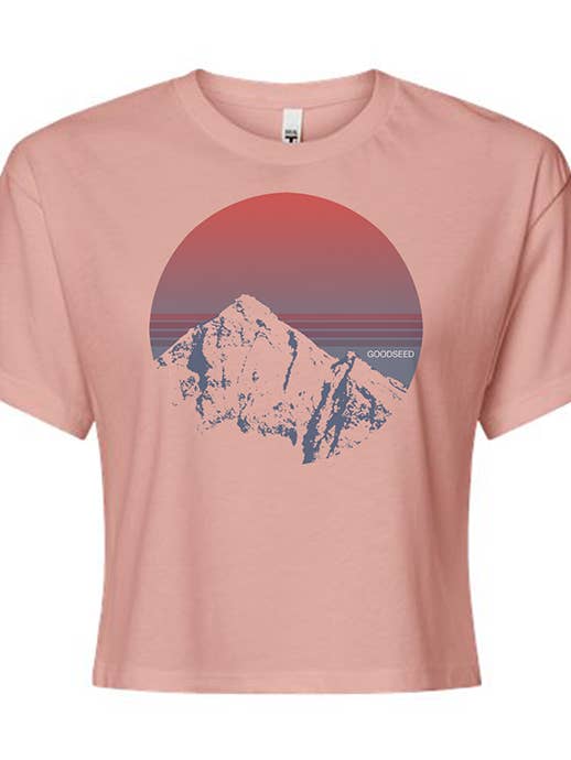 Alpenglow Crop Tee for wholesale by Goodseed Clothing