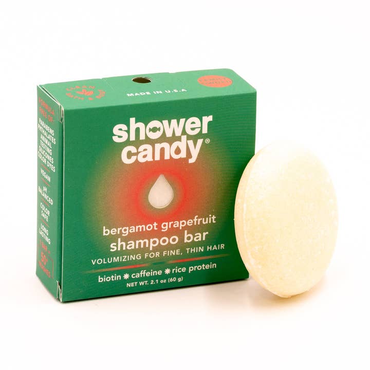Shower Candy Bergamot Grapefruit Shampoo Bar – Volumizing for Fine Hair for wholesale by Shower Candy