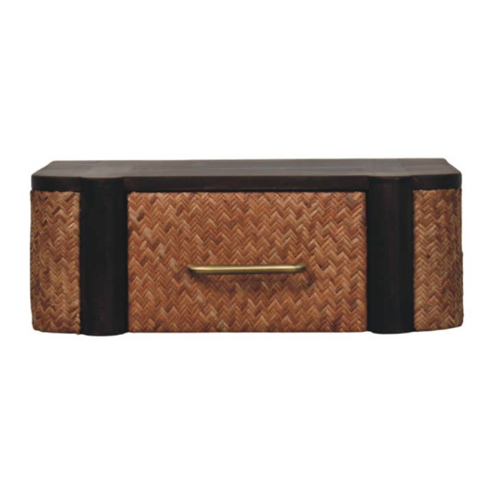Artisan Furniture Solid Wood Rattan Curve Wallmounted Drawer for wholesale by Artisan Furniture
