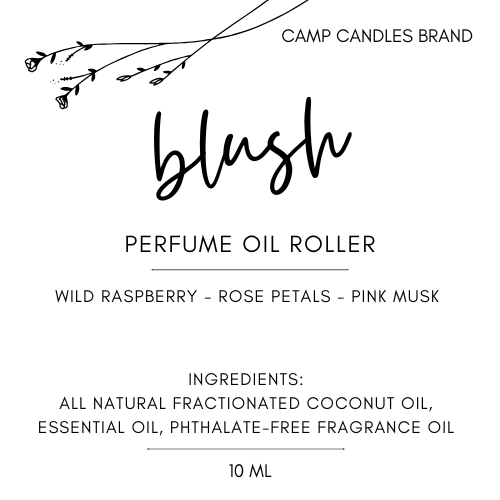 Camp Candles - Wholesale Roll-On Fragrance - Blush Perfume Roller1