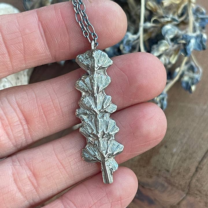 Ozark Impressions Jewelry - Wholesale Pendant/Charm Necklace - Lavender 5 Flower Necklace - Vert (Silver, Bronze or Copper)