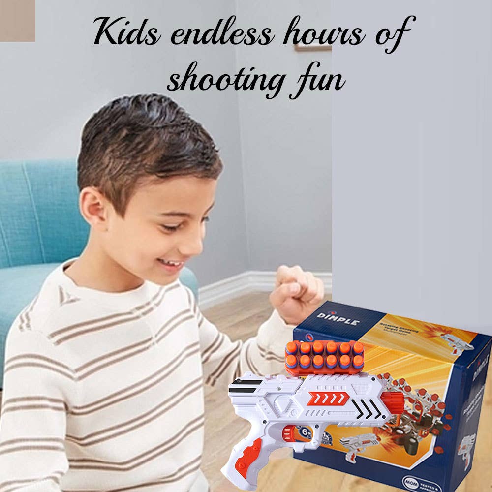 Dimple - Wholesale Toy Set - Kids - Shooting Target Game For Kids w 2 Blaster Guns, 24 Bullets3