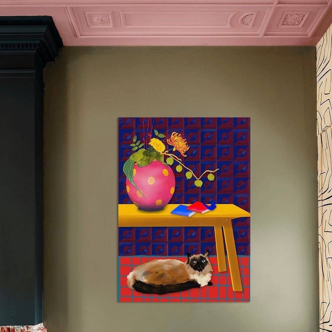 Studio Angelart - Wholesale Art Print - Cat under the Table – Art Print limited edition1