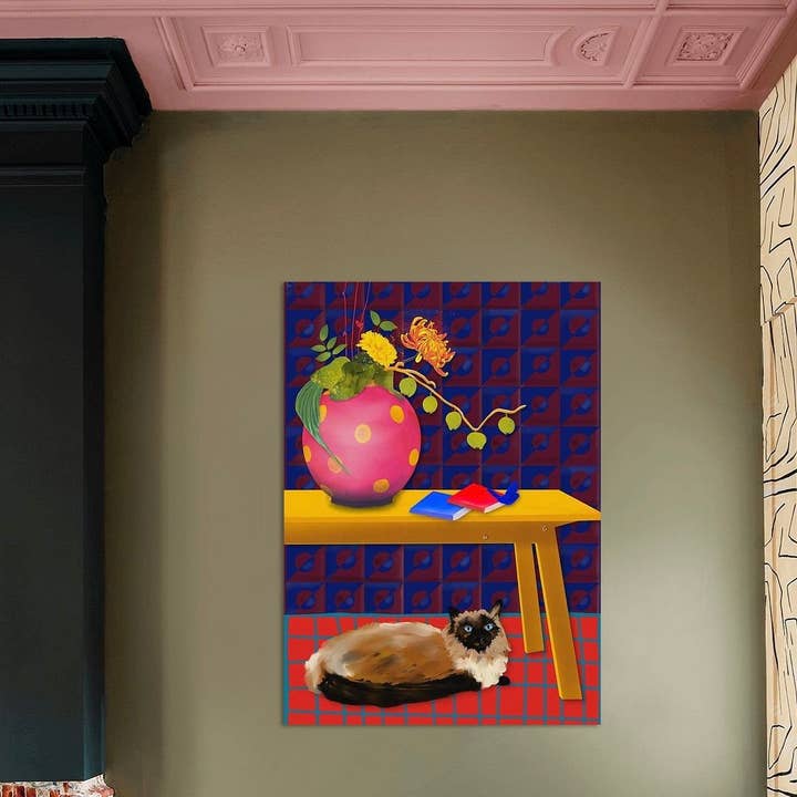 Studio Angelart - Wholesale Art Print - Cat under the Table – Art Print limited edition1