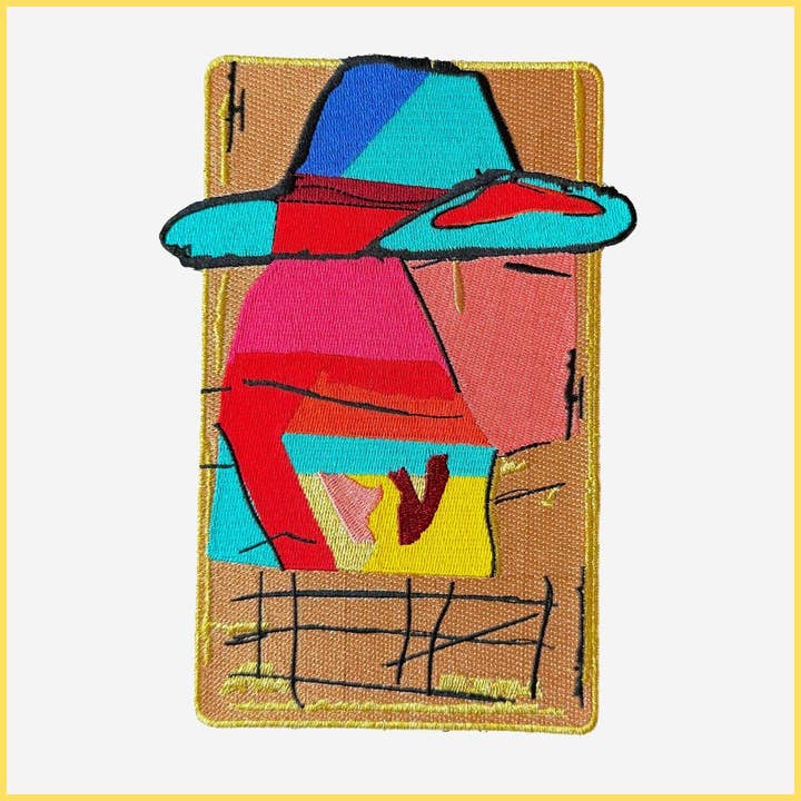 Embroidered Patch Nomad for wholesale by Isabelle Gougenheim Designs
