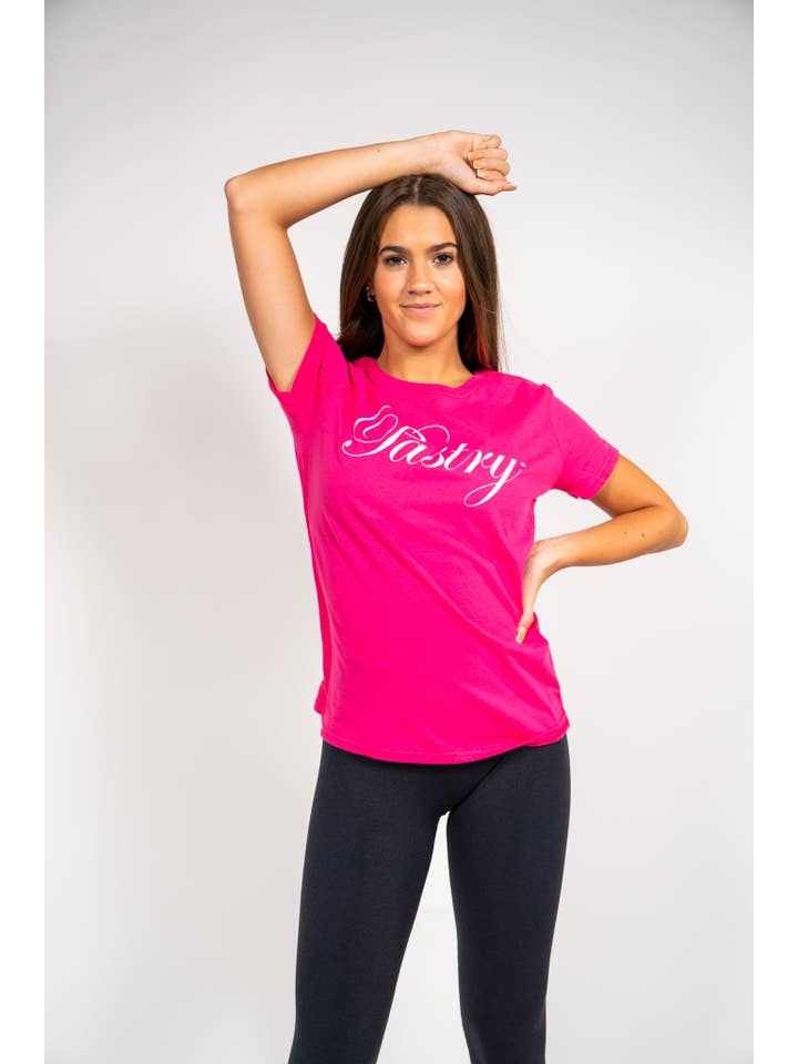 Pastry Tee Shirt Helicona with White Sparkle Logo for wholesale on Faire