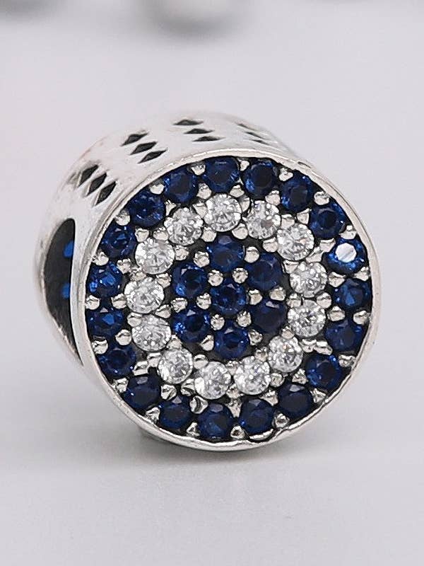 Pantel de pé-de-olho maligno em zircão e prata 925 por atacado de AVENS