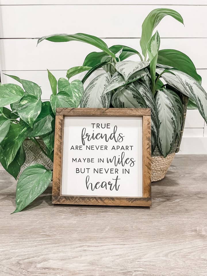 True Friends Are Never Apart for wholesale by Wooden Arrow Designs